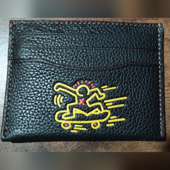 NWT Skateboarder Keith Haring Coach Slim Cardcase + Bonus - Picture 2 of 5